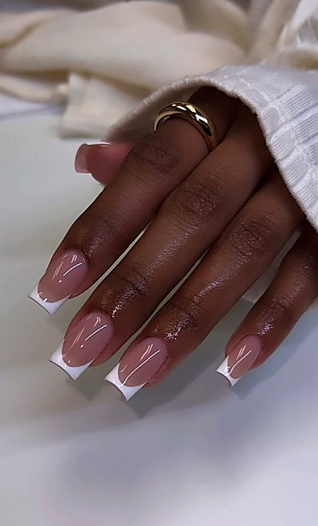 French manicure at Coastal Polish & Beauty, Newport Beach